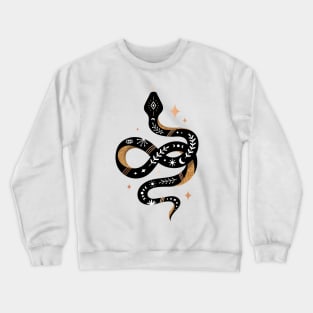 Snake - Black and Gold Crewneck Sweatshirt